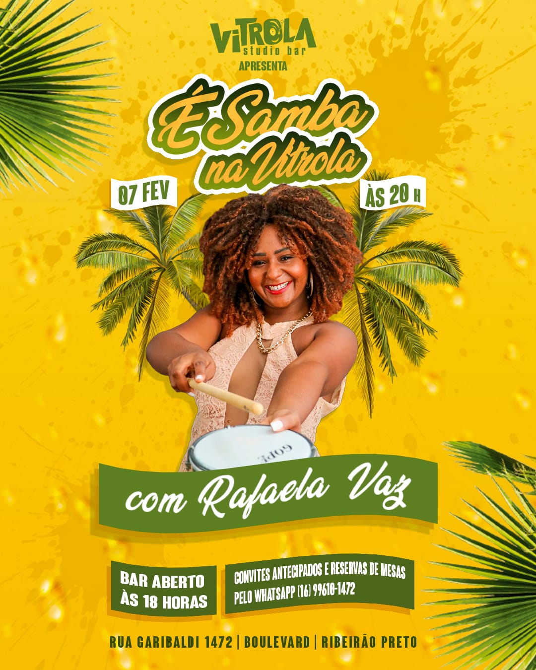 Rafaela Vaz luz no vitrola studio bar em ribeirao preto