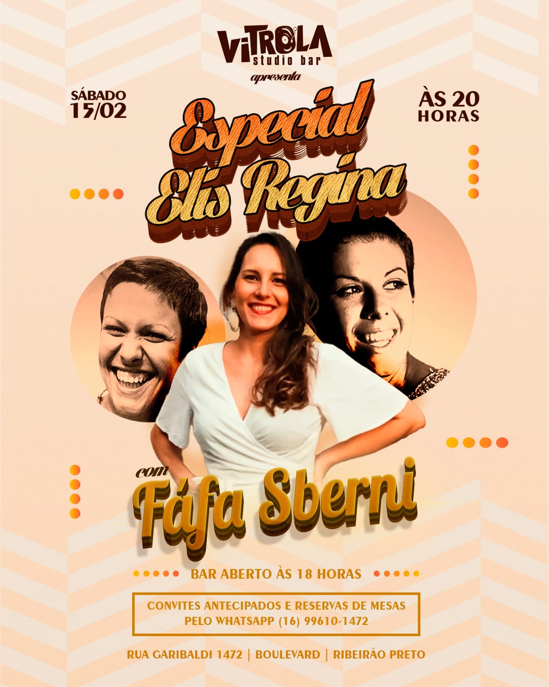 Fafá Sberni no vitrola studio bar