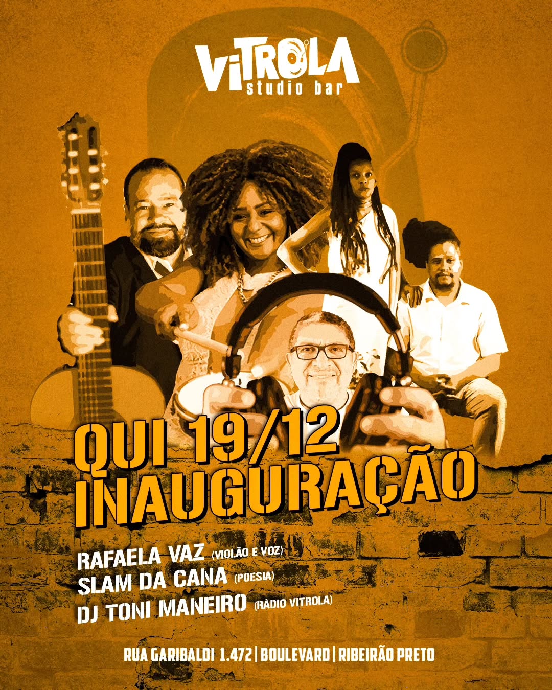slam da cana e dj toni maneiro no vitrola studio bar em ribeirao preto