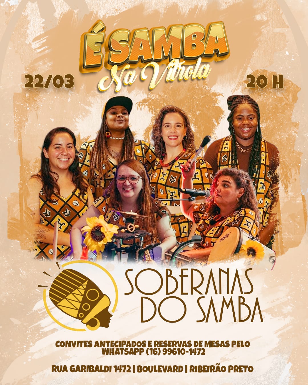 soberanas do samba no vitrola em ribeirão preto