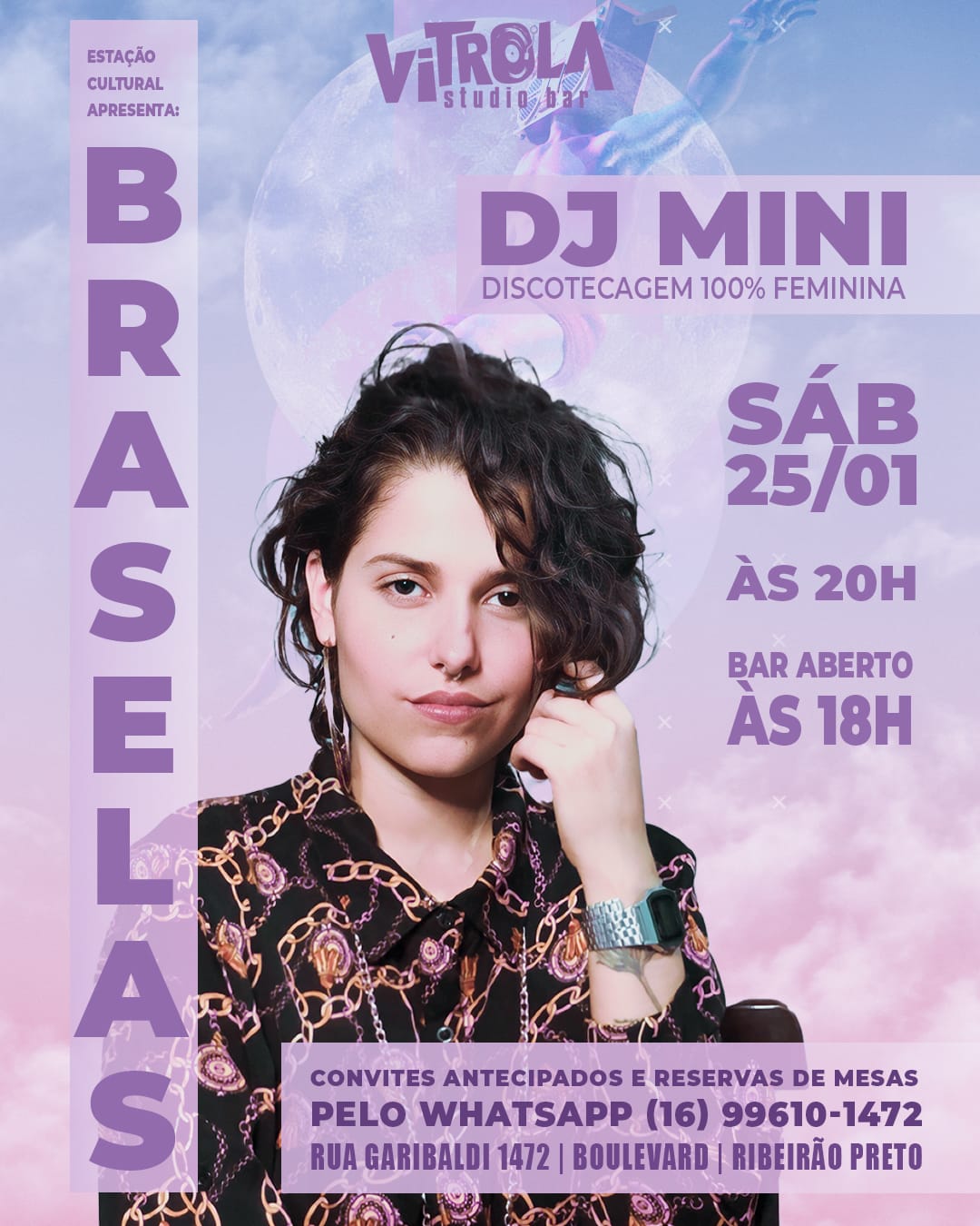 Dj Mini no vitrola studio bar em ribeirao preto